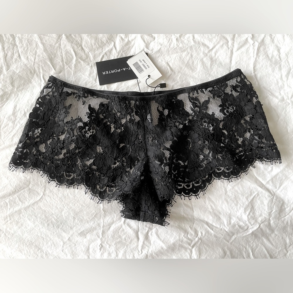 I.D. Sarrieri Black Lace Panties. Size XS. NWT!